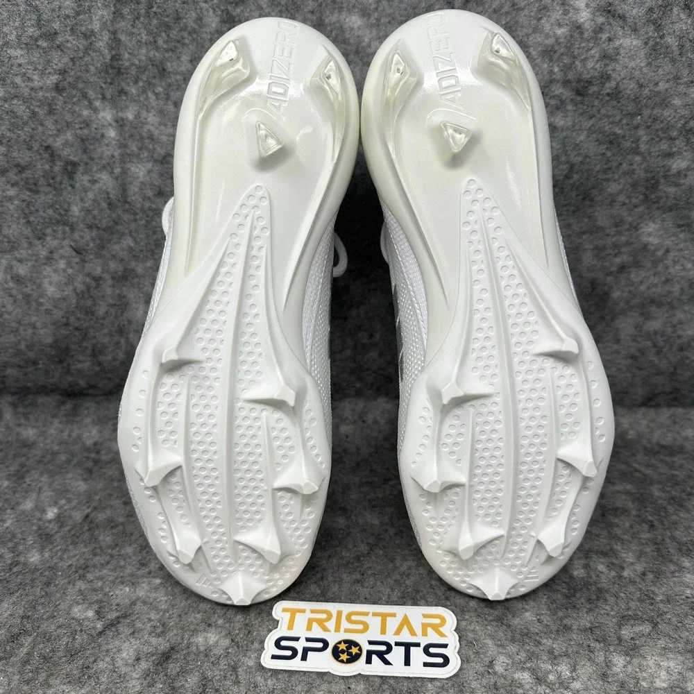 Adidas Adizero Electric+ Football Cleats Mens Size 8 White Silver IE3284